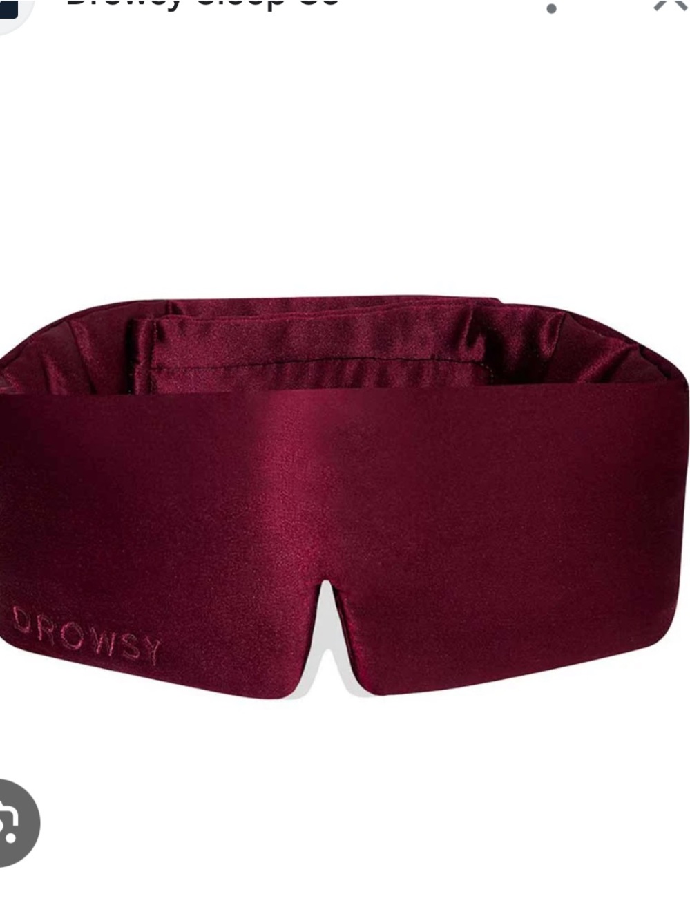 La Vie En Rouge Silk Sleep Mask - Burgundy